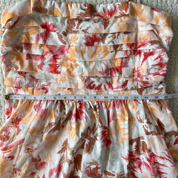 NWT ABERCROMBIE & FITCH Floral Poplin Convertible Strapless Midi Dress L - Picture 13 of 14